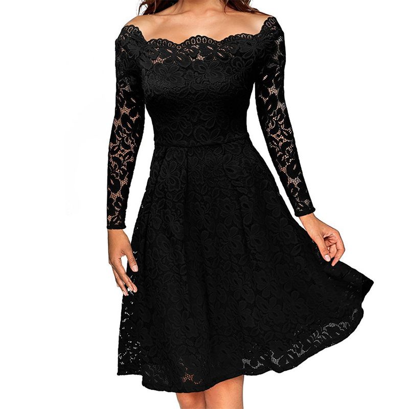 boat neck swing dress