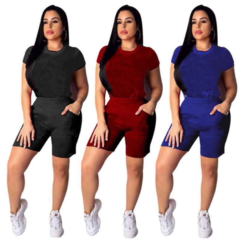 champion women's two piece fitness set