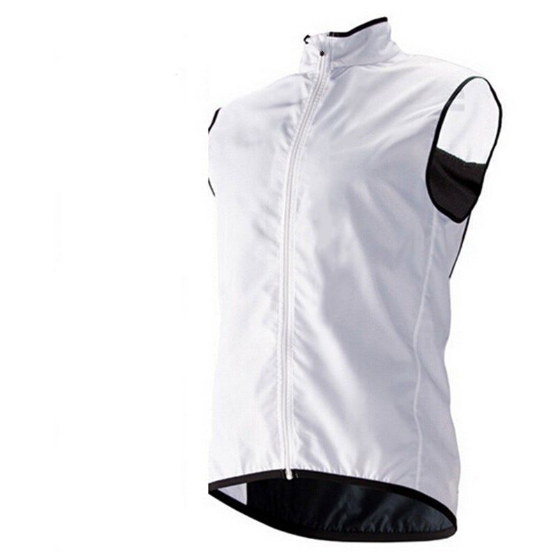 2020 Top Quality Lightweight Men Women Cycling Vest Windproof Gilet White Cycling Bike Windbreak