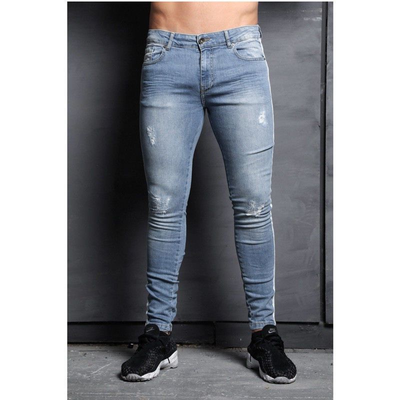 Compra 2019 Europa Y Los Vaqueros De Los Estados Unidos Los Pantalones De  Motocicleta Para Hombre De Hechizos Hechizo De Cuero Hombre Pantalones  Europa Y Los Estados Unidos Estirar Los Pies Pantalones