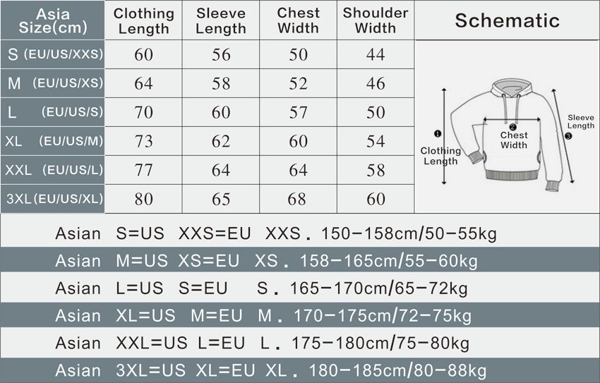 Travis Scott Size Chart