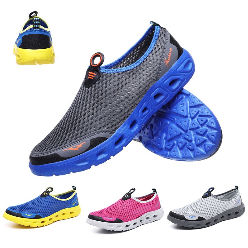 Discount Women Mens Run Shoes Slip On Summer Breathable