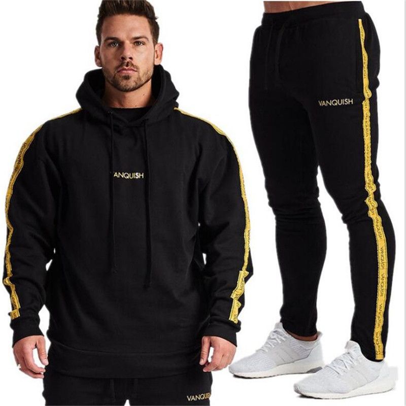 Los Mejores Gimnasios Conjuntos De Hombres Conjuntos De Chándales De Ropa Deportiva De Moda Conjuntos De Sudaderas Y Pantalones Para Trajes De Ropa Casual De Independencia De 146,93 € | DHgate