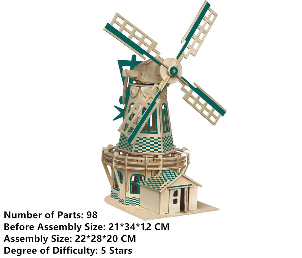 wooden windmill toy