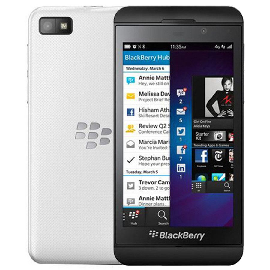 Восстановленный оригинальный Blackberry Z10 4.2 inch Dual Core 2GB RAM 16GB  ROM 8MP Camera Unlocked 4G