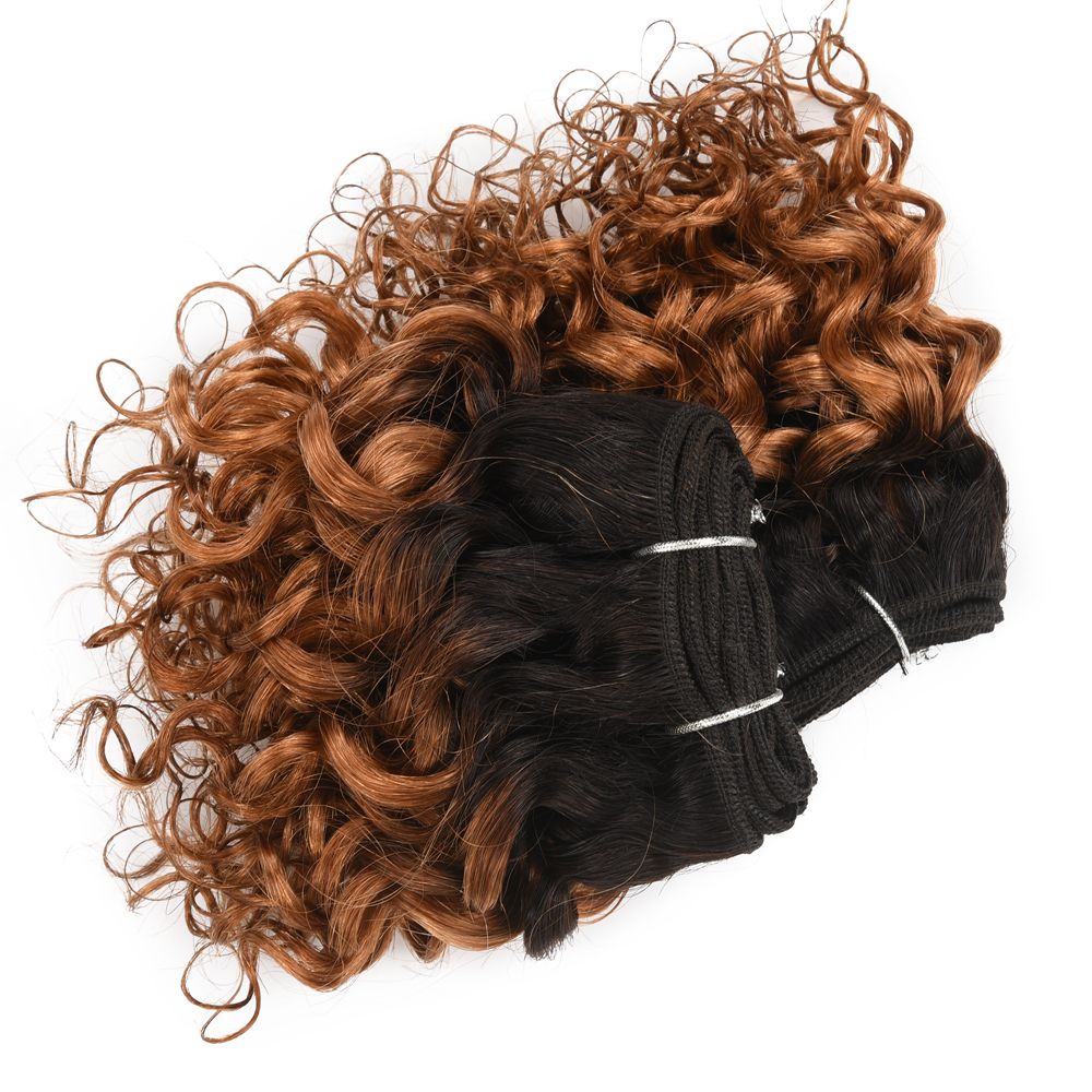 Brazilian Bobs Water Wave Bundles 200g Blond Wavy Extensions Wet