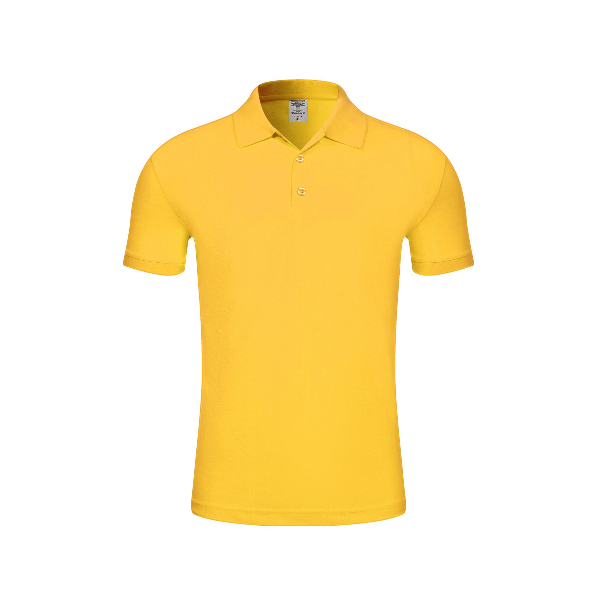 plain yellow polo shirt