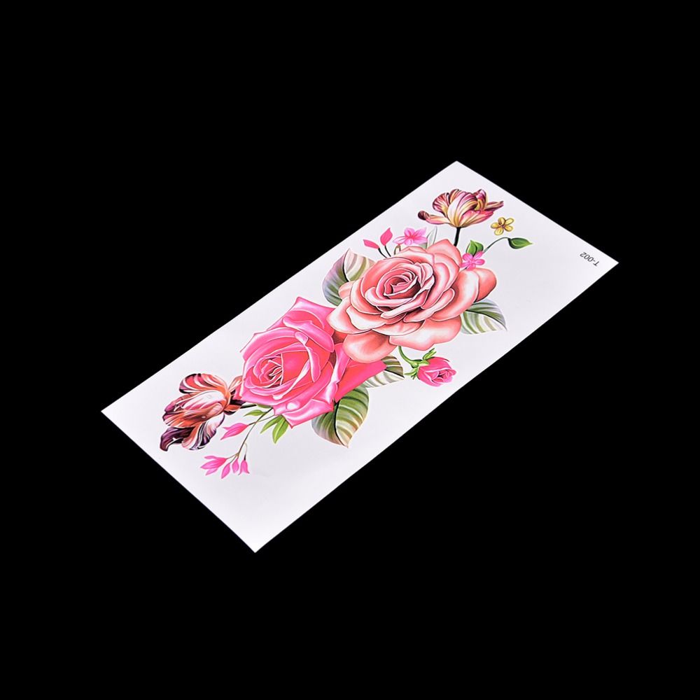 Acheter Stickers Tatouages Temporaires Fleurs Roses Tatouage épaule Bras Imperméable Sexy Lady Femmes Grande Fleur Sur Le Corps Art De 295 Du