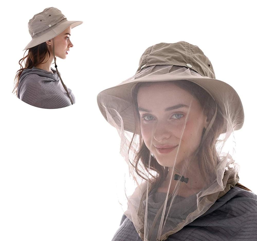 fishing hat with net