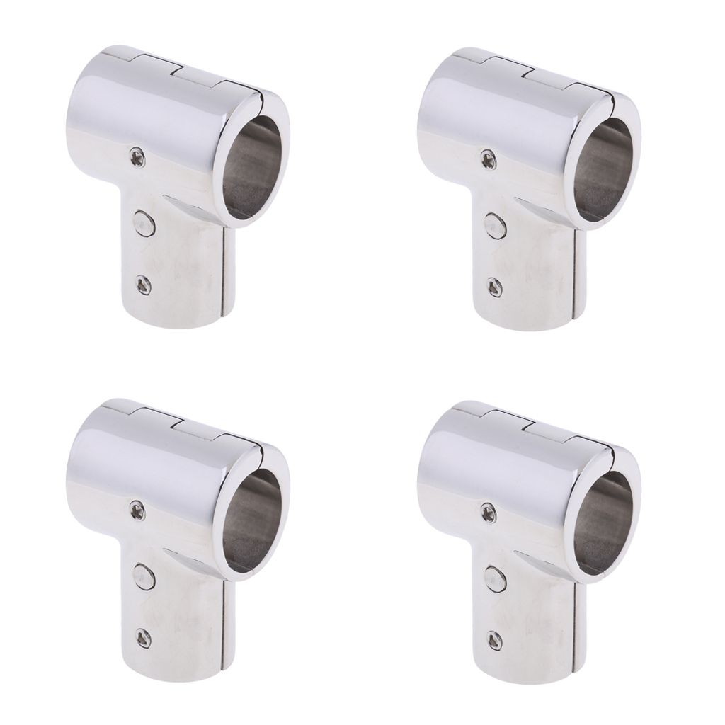 1 inch 25mm Sailing Handrail Fitting 90 Degree Tee 3 Way 316 Stainless Steel