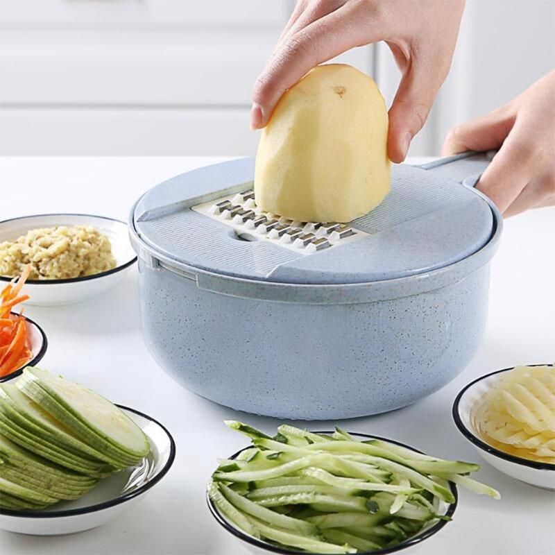 Compre 10 Unids Trigo De Paja De Patata Slicer Cortador De Verduras Peeler Zanahoria Cebolla Rallador Con Colador Vegetal Cortador Accesorios De Cocina A 8 2 Del Hysean Es Dhgate Com