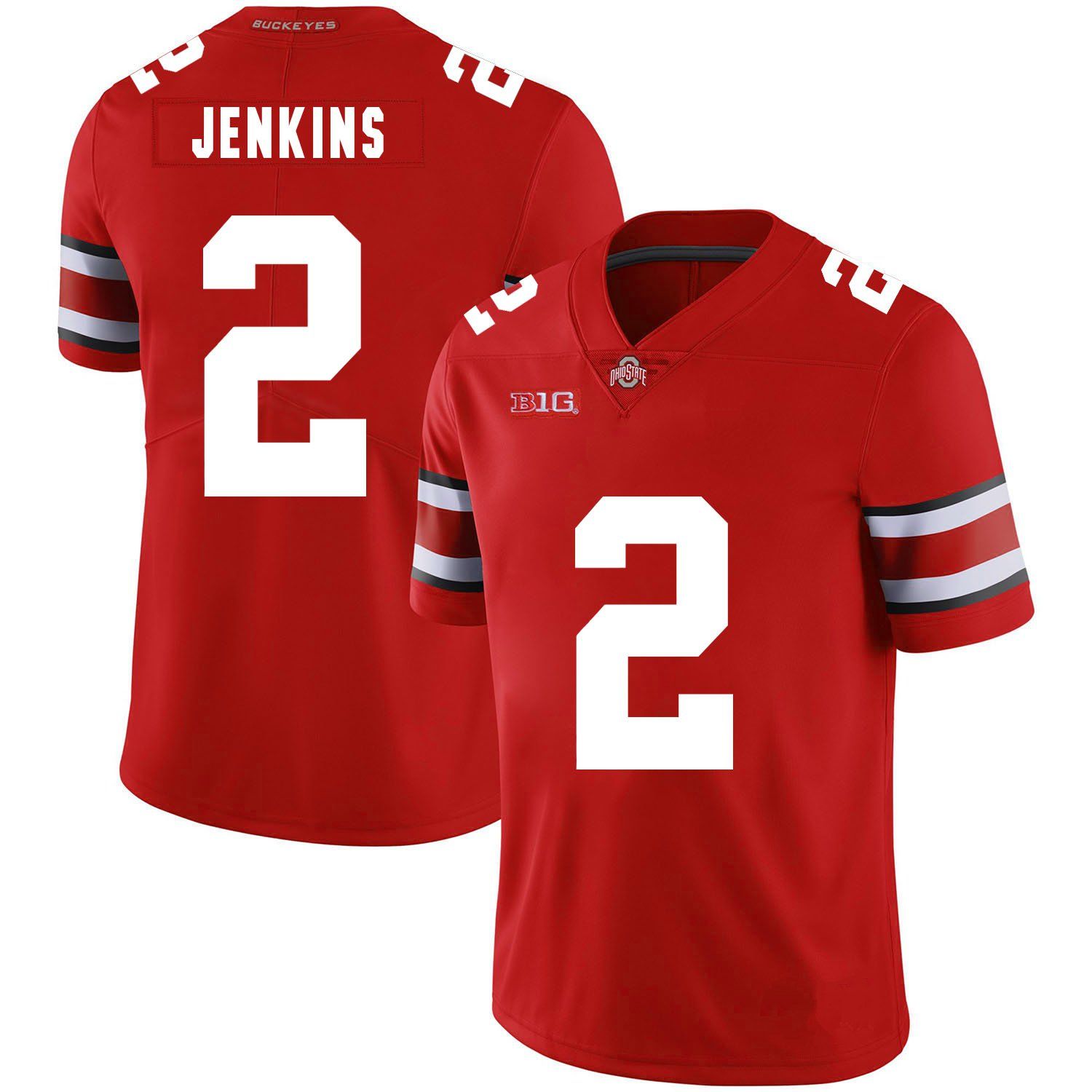 black and red ohio state jersey