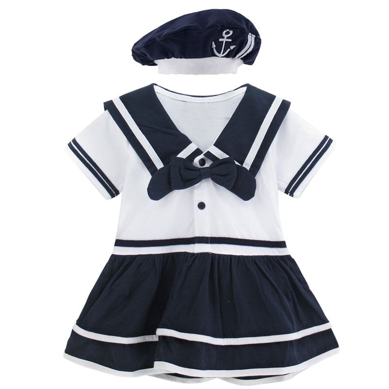 baby girl sailor romper