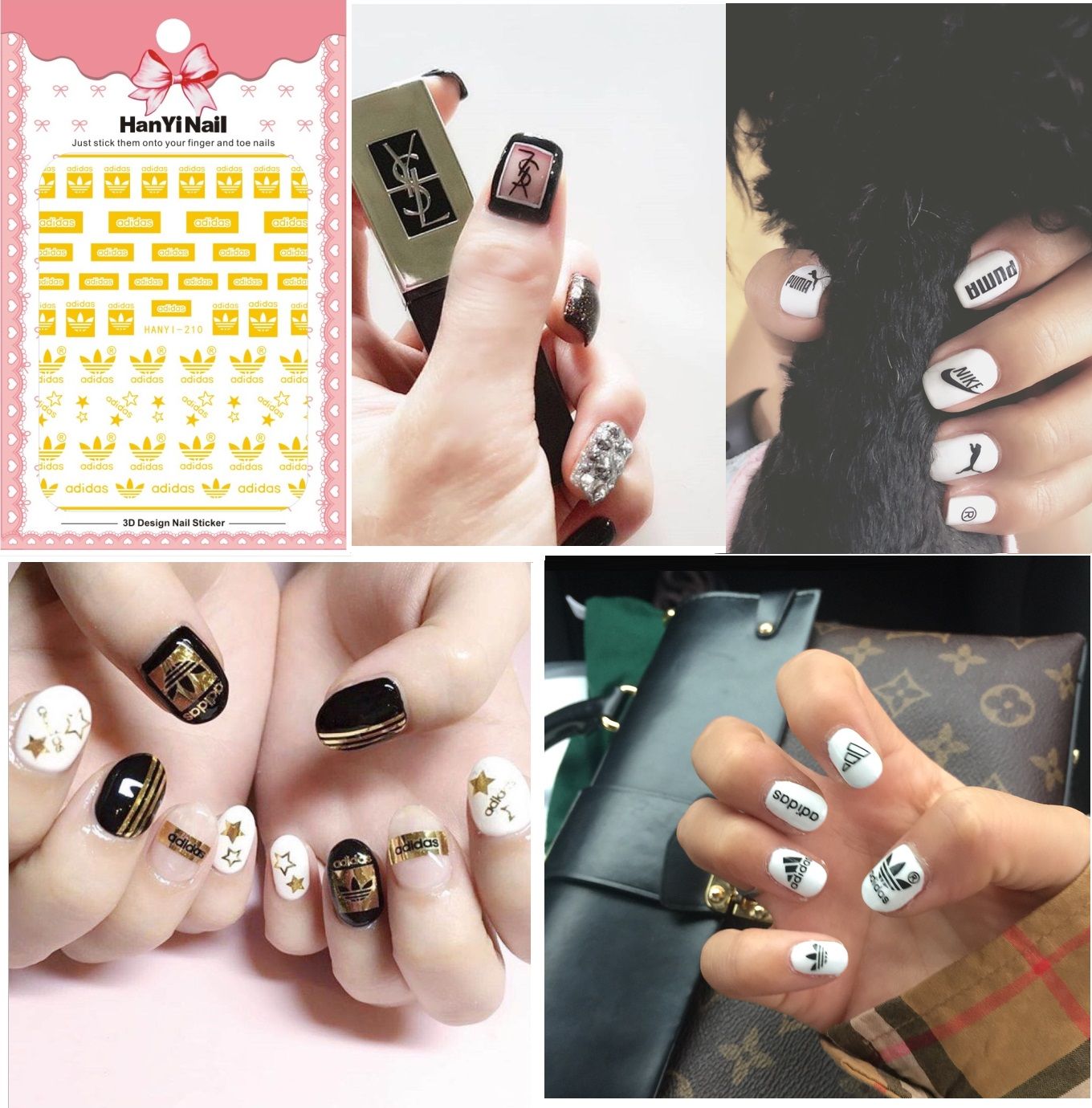 multa representación Hazlo pesado Nail Sticker japoneses de la serie de la etiqueta engomada del logotipo del  símbolo del arte