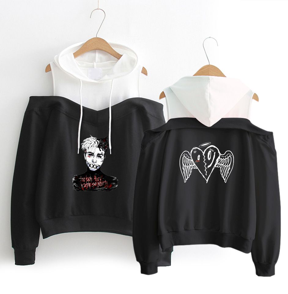 love enjoy Oversize XXXTentaction Hoodies Fashion Loose Chic Printing Sweatshirt Pullover Long-Sleeve Coat