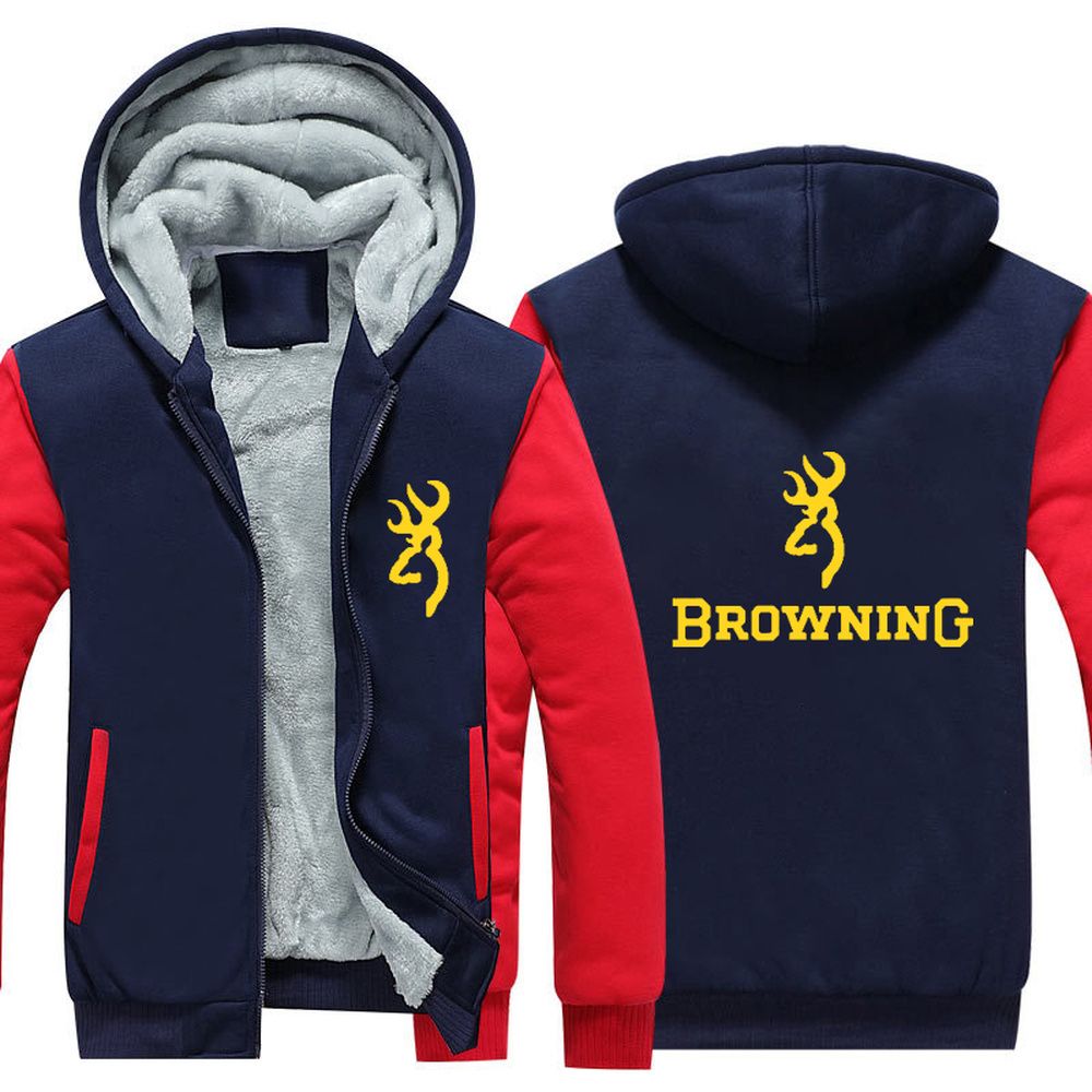 Compra Browning Firearms Thicken Fleece Hoodie Sweatershirt Winter Warm  Coat Sudadera Con Capucha Browning Barato | Entrega Rápida Y Calidad |  Es.Dhgate