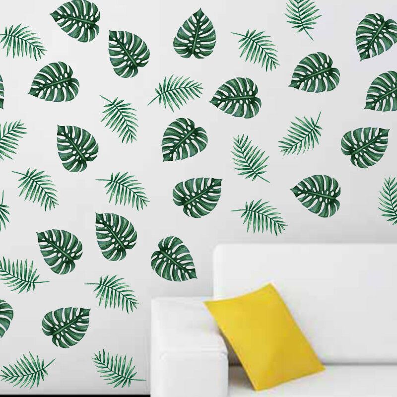 Palm Leaf Removable Wall Decals Sticker Kids Baby Bedroom Room Decoration DIY