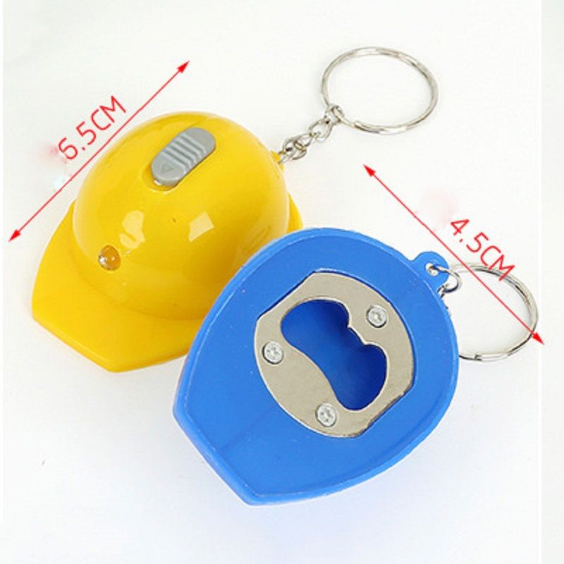 Opener Light Metal Keychain Bottle Pendant Helmet