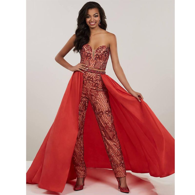 Designer Jumpsuit Prom Dresses With 