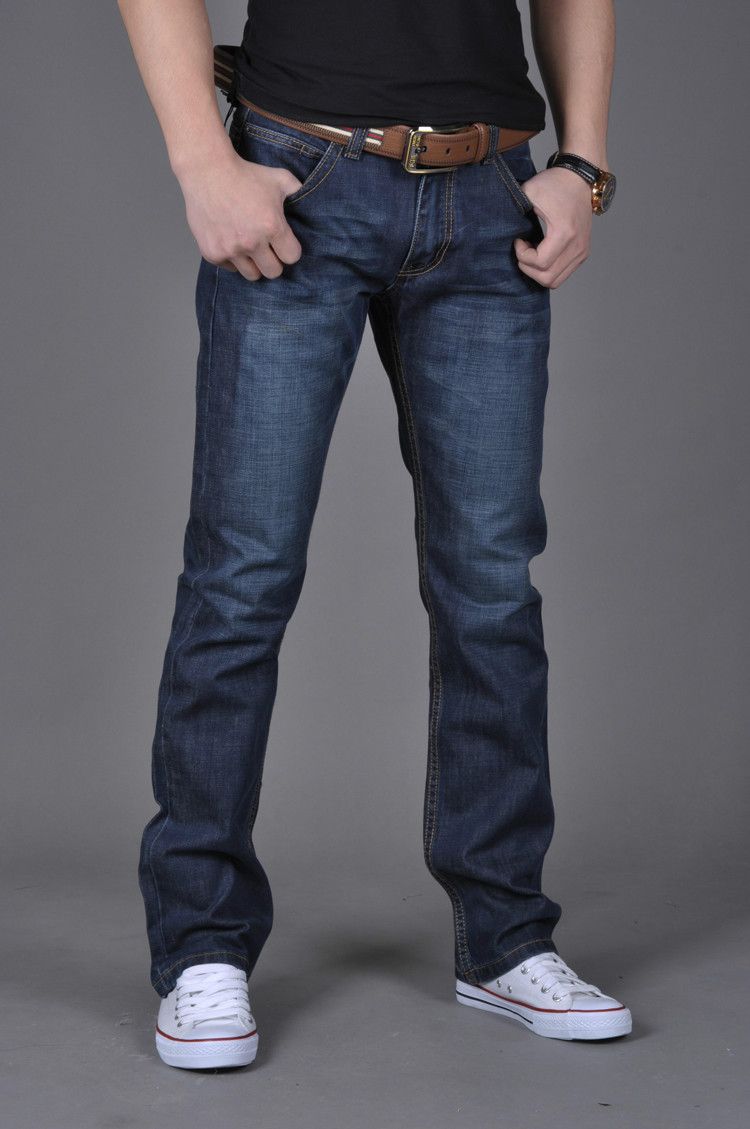dark blue jean joggers