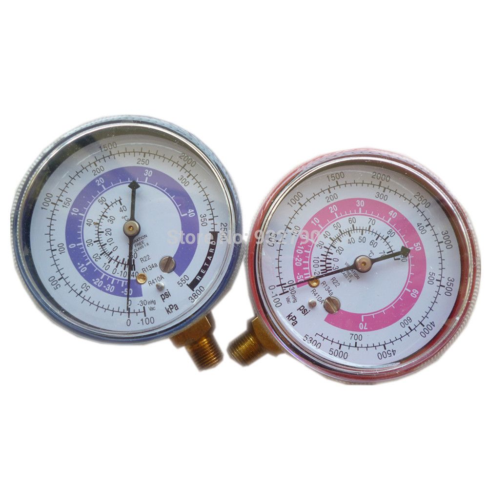 Coppia di condizionatori daria R410A R134A R22 Kit manometri alta e bassa pressione refrigerante