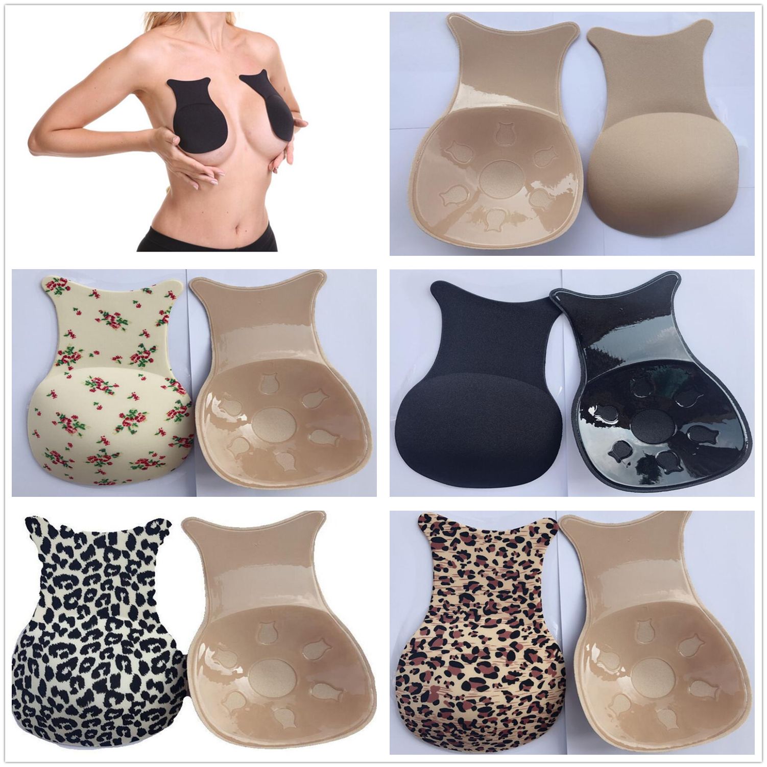 Adhesive Invisible Bra Breast Lift Tape Stickers Patch Breast Nipple Covers UK
