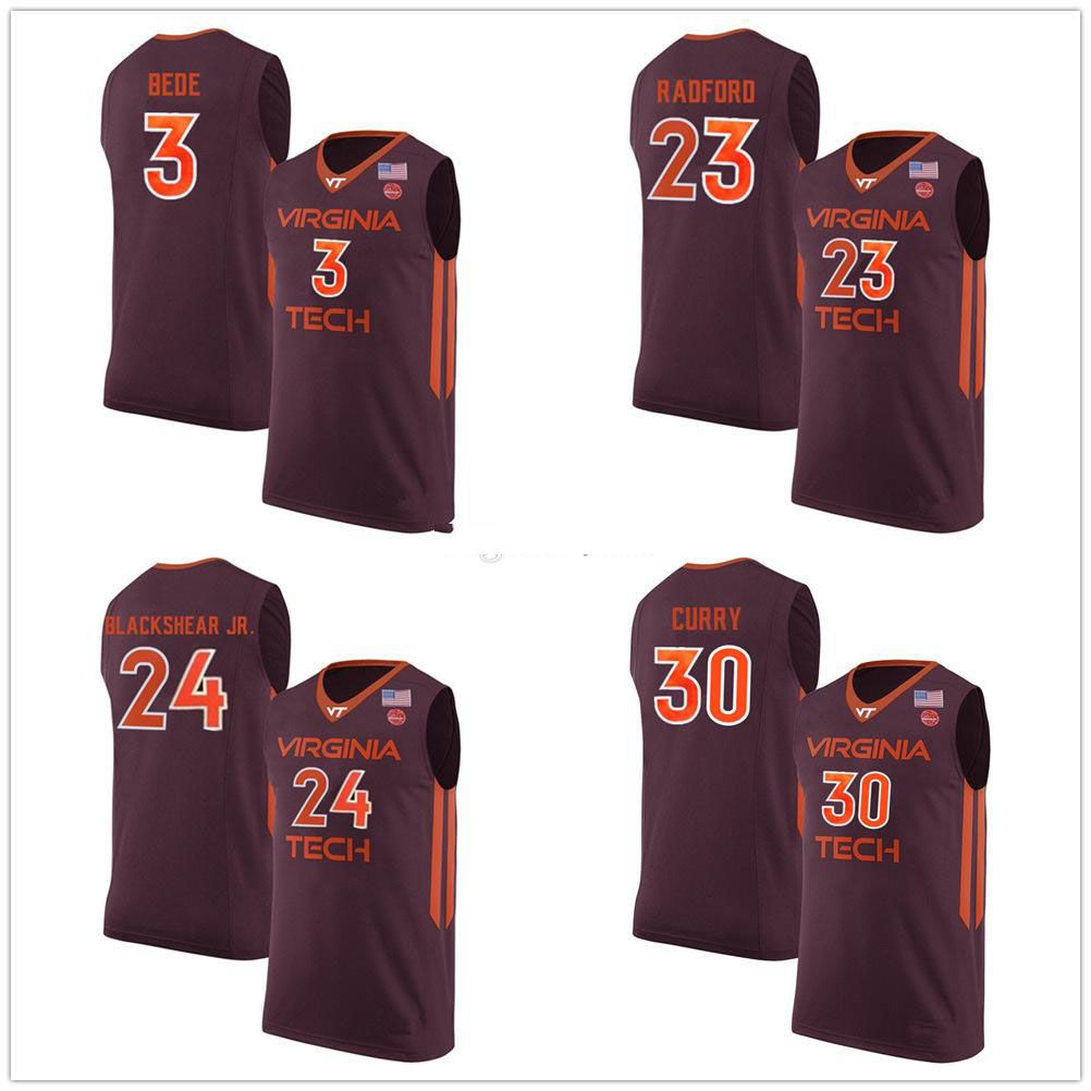 2021 Virginia Tech Hokies College 3 Wabissa Bede 23 Tyrece Radford 24