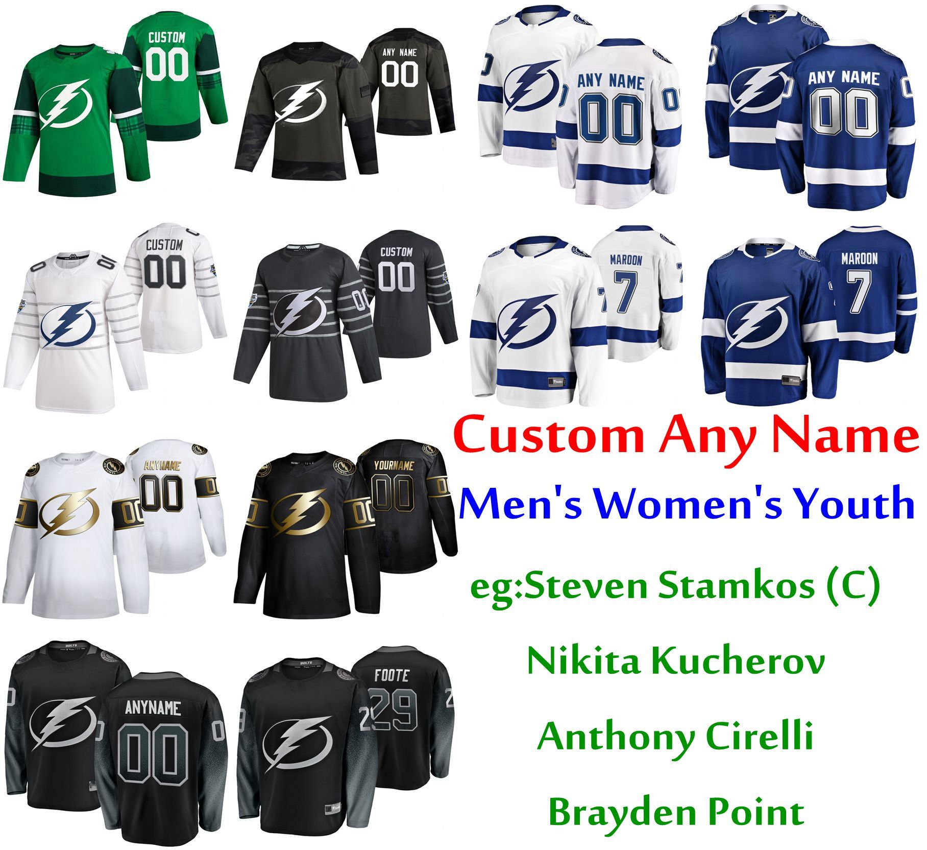 Wholesale Best Quality Best Use S 6XL 2020 All Star Tampa Bay Lightning Hockey Jerseys Steven