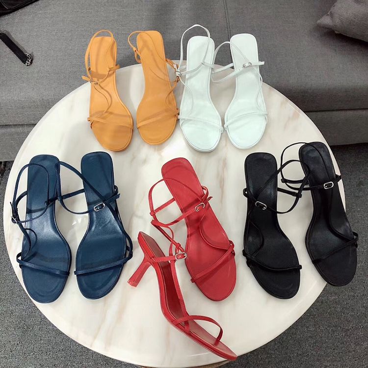 leather heeled sandals uk