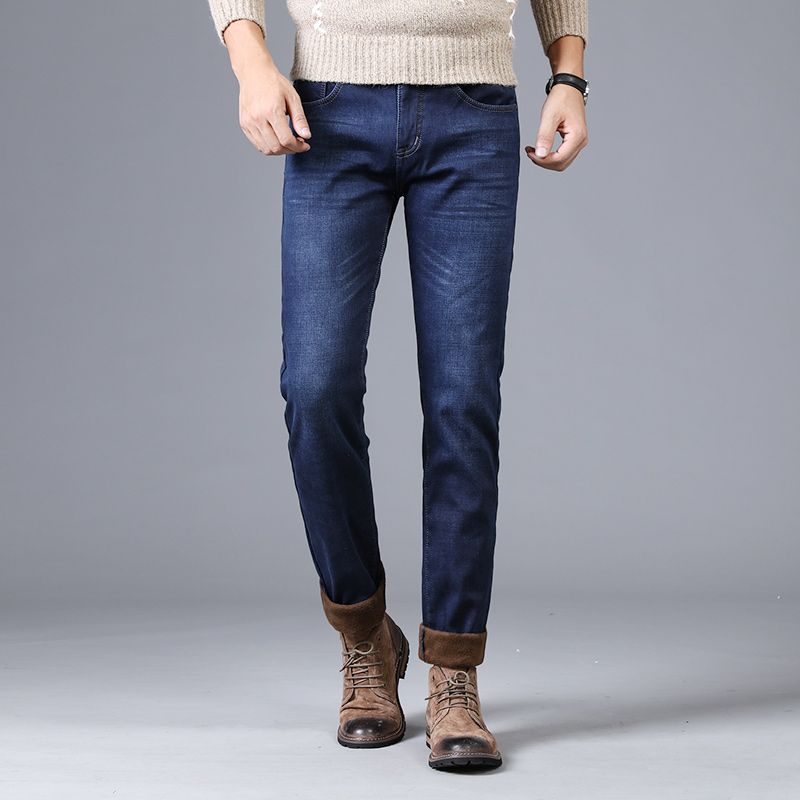 Compra Invierno Para Hombre Stretch Jeans Cálida Lana Franela Forrado  Calidad Denim Jean Pantalones Tamaño 28 40 Marca Black Blue Jeans Para  Hombre Barato | Entrega Rápida Y Calidad | Es.Dhgate
