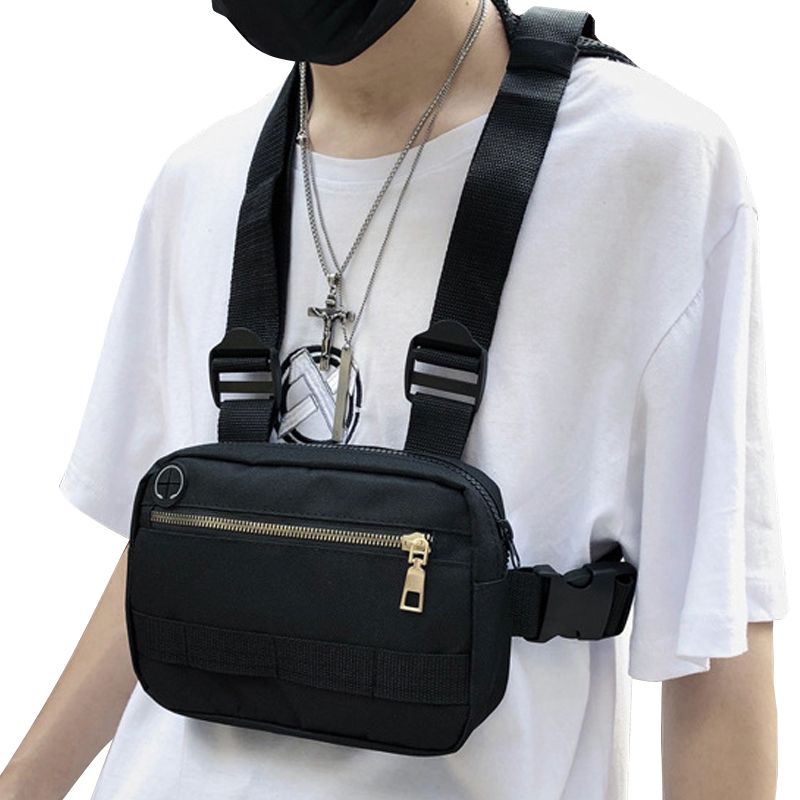 leather chest harness bolsa