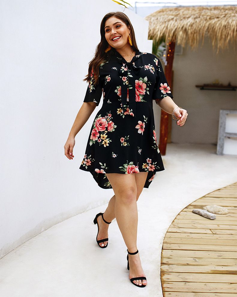 flower shirt dress