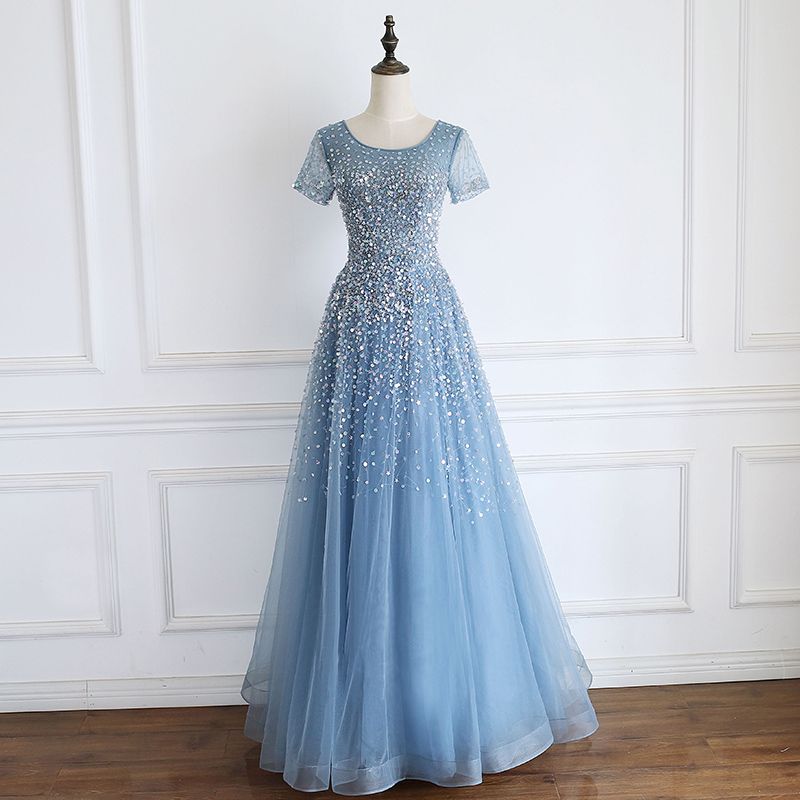 blue wedding guest dresses