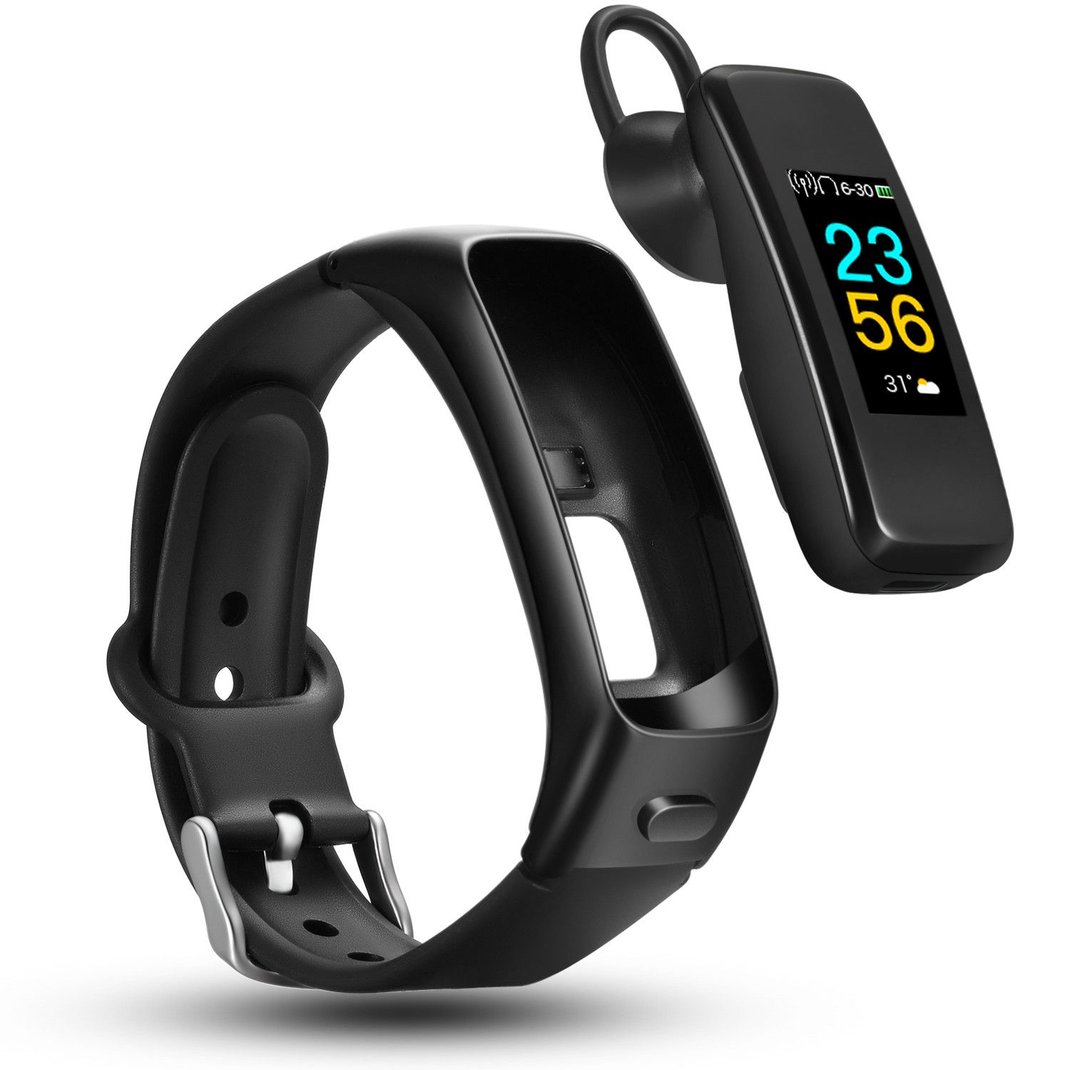 Suministro Al Por Mayor BY51 Auricular De Bluetooth SmartBand 2 En 1  Pasómetro Ritmo Cardíaco Presión Arterial Monitor De Pulsera Inteligente  Aptitud Del Deporte Del Reloj Del Perseguidor De Qjucx55321, 28,46 € |  Es.DHgate.Com