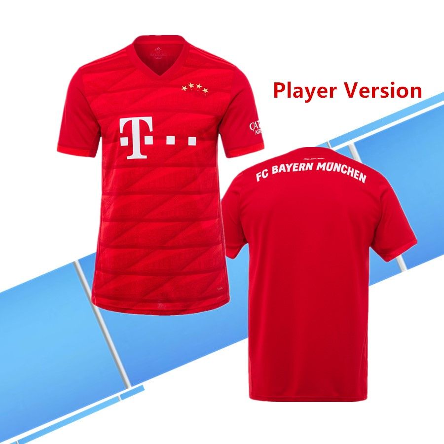 2020 Player Version Bayern Munich 2019 Home Men Soccer Jerseys 1920 Red Soccer Shirts 9 Lewandowski 25 Muller Football Uniforms From Mx2019jerseys 25 39 Dhgate Com