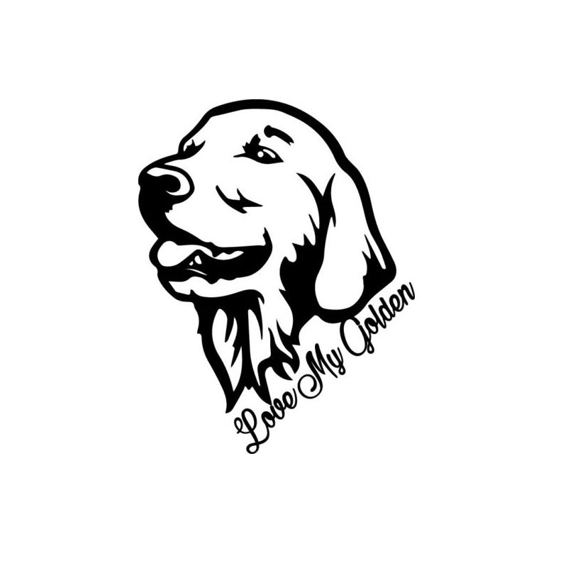 Golden Retriever Car Magnet 4x4/"