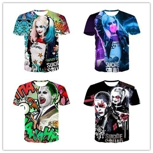 Suicide Squad Men 3d T Shirt Harley Quinn Joker Deadshot Tshirt