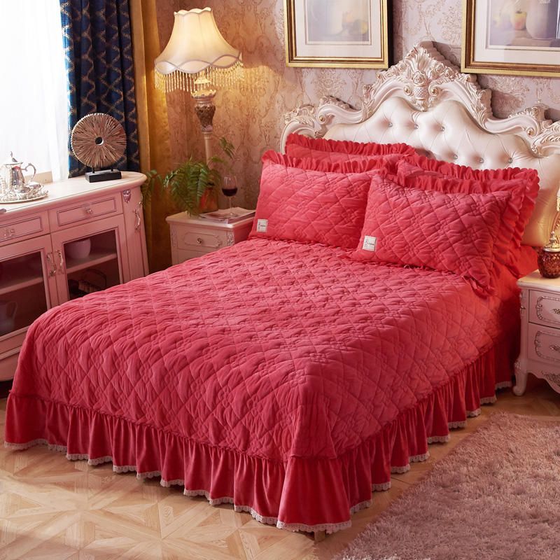 navy quilted bedspread