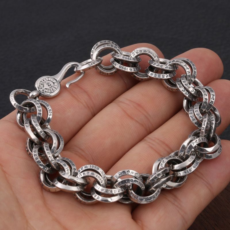 silver bracelet for men new design