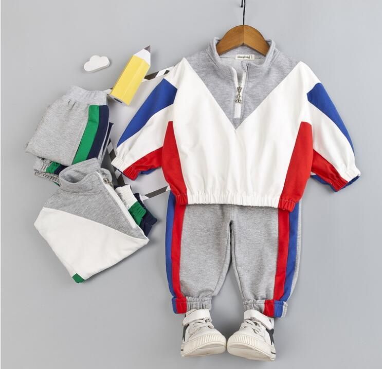 Modelos de explosión de Europa y Estados Unidos hombres y mujeres bebés 1--3 traje de niñas ropa deportiva de marca ropa de niños conjunto de moda más vendida