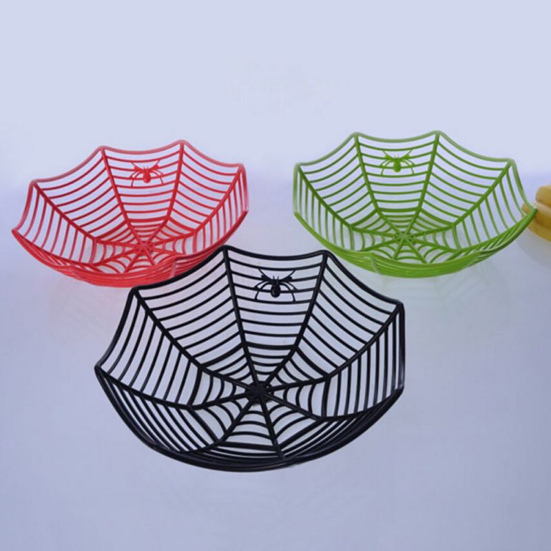 6 Pezzi Ciotola di Ragnatela di Halloween Cesto di Ragnatela Cesto di Caramelle a Ragnatela Ragnatela Cesto di Frutta Halloween Trick Treat Ciotole per Decorazioni per Feste di Halloween