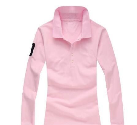 ladies long sleeve cotton polo shirts
