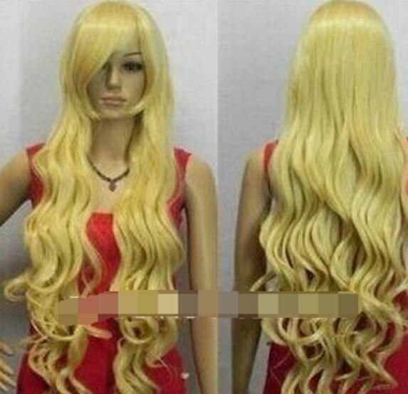 long yellow blonde wig