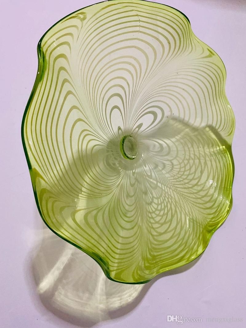 Modern Art Hanging Blown Glass Plate Wall Decoration Art Deco Blown