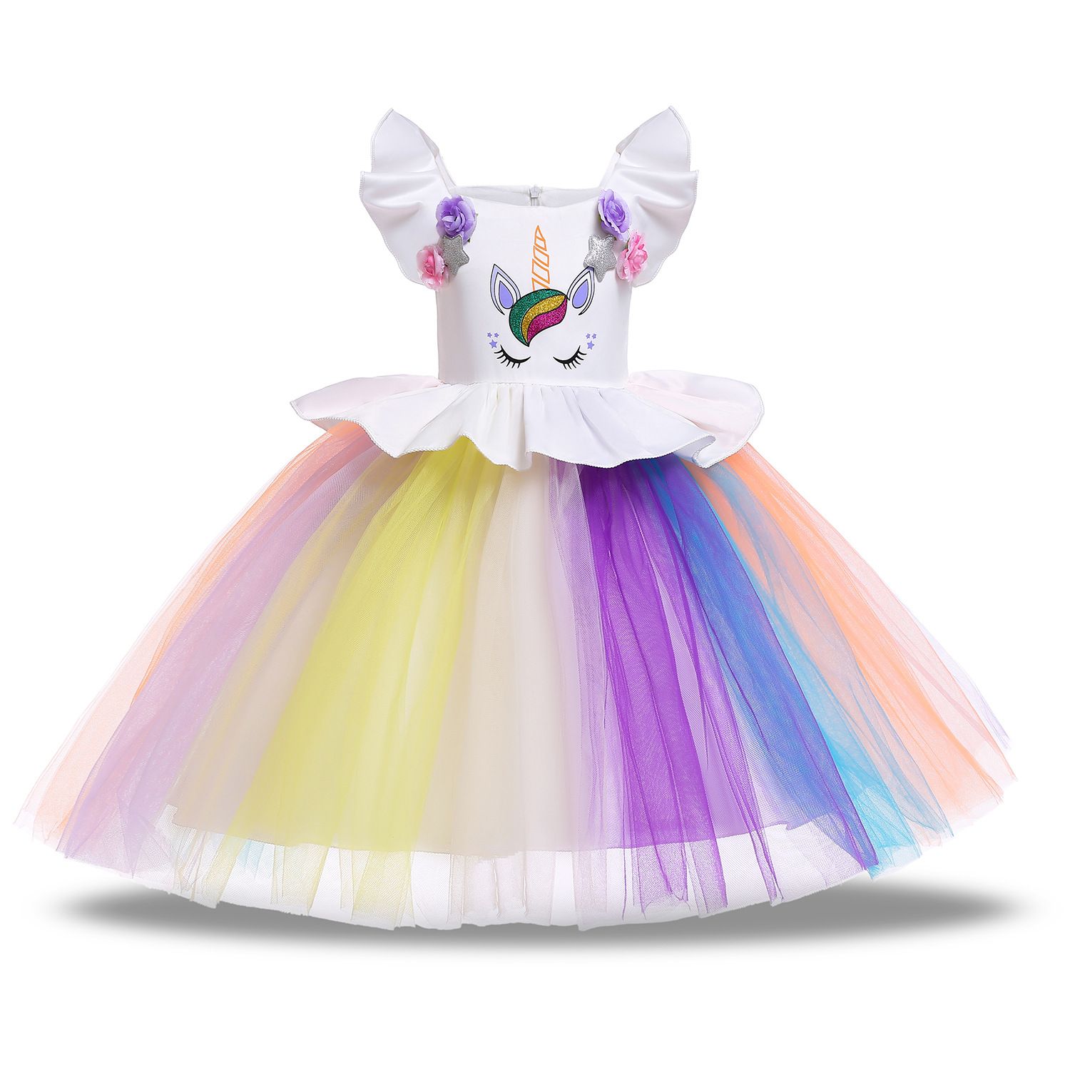 Niñas bebés unicornio vestido niños TUTU encaje tul princesa vestidos de dibujos animados 2019 verano Boutique Niñas bebés unicornio vestido niños TUTU encaje tul princesa vestidos de dibujos animados 2019 verano Boutique