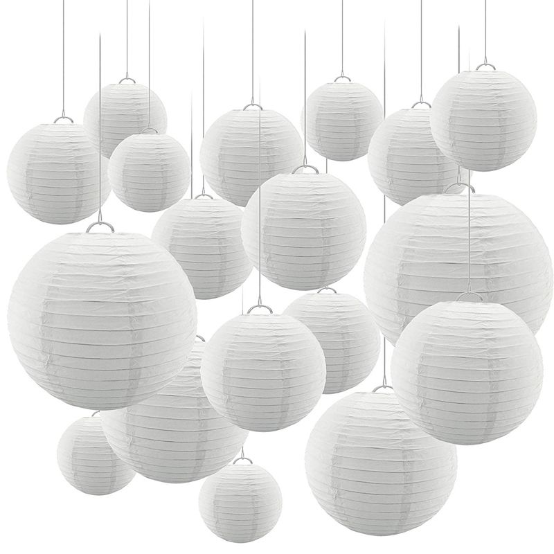chinese paper lanterns white