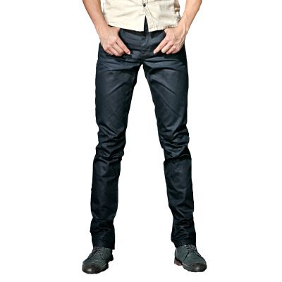 mens coated jeans