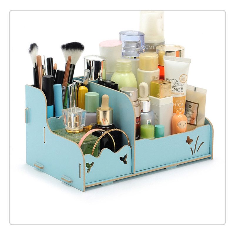 2020 Hot Sale Storage Drawers Box Diy Wood Beauty Makeup Cosmetics