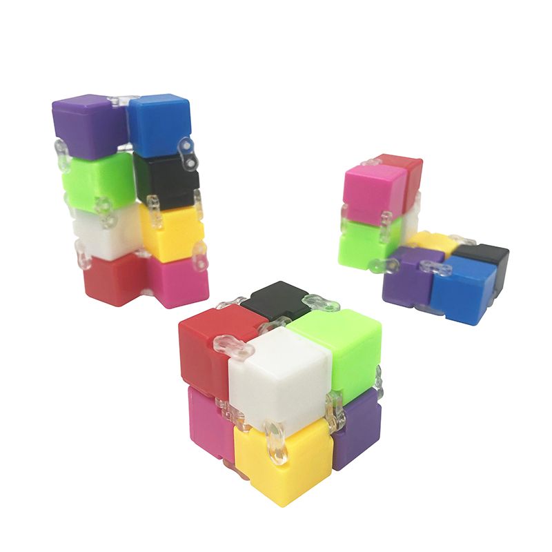 2 Piezas Juguetes de Cubo Infinito de Estrés Mini Cubos de Rompecabezas Juguete de Dedo de Estrés para Juguete Relajar Aliviar Estrés y Ansiedad Cielo Estrellado Azul