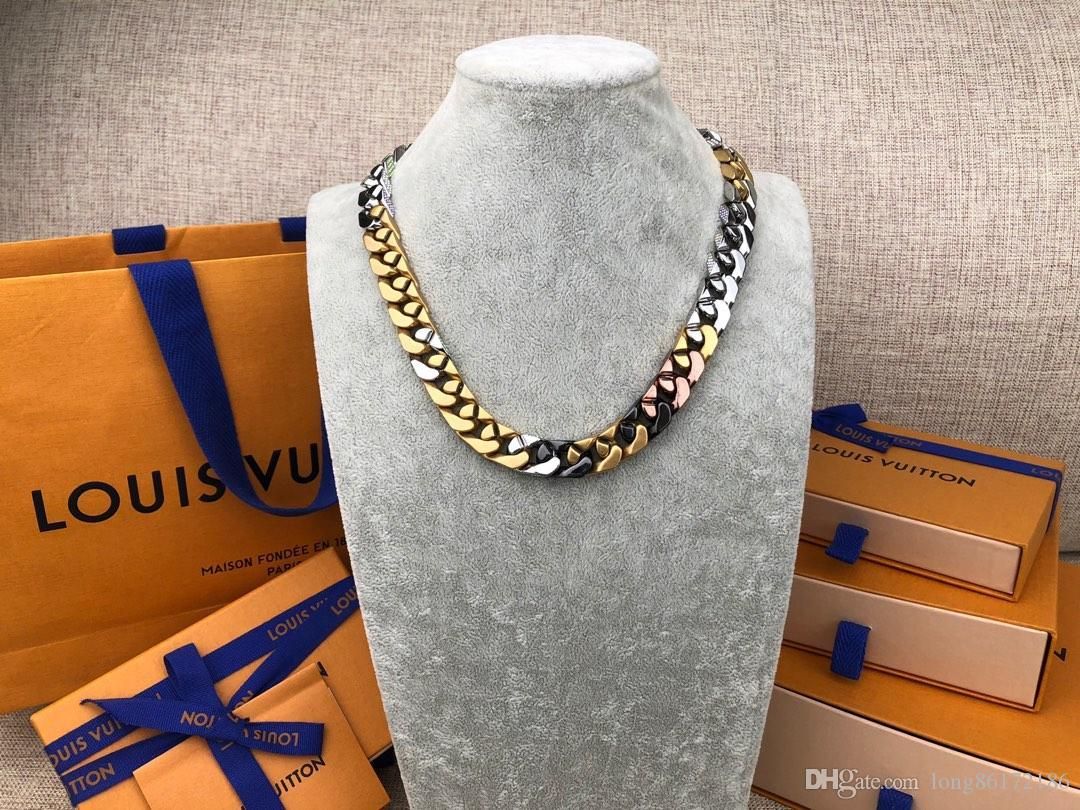 Designer Necklace CHAIN LINKS PATCHES 